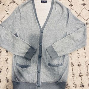 Express Button Up Light Blue Cardigan Sweater
